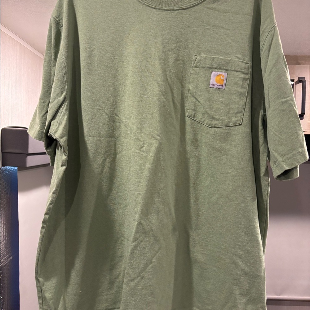 Carhartt Men's Green Pocket T-Shirt
